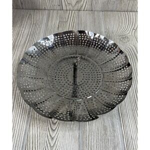 Hoan Health Steamer Stainless Steel Collapsible Vegetable Steam Basket Vintage